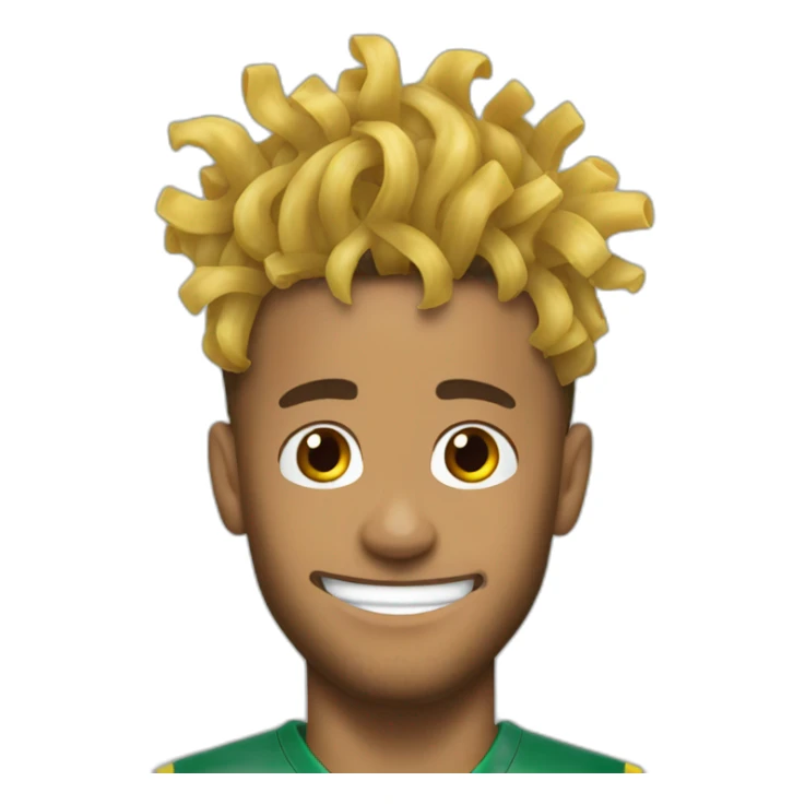Neymar noodles hair sticker