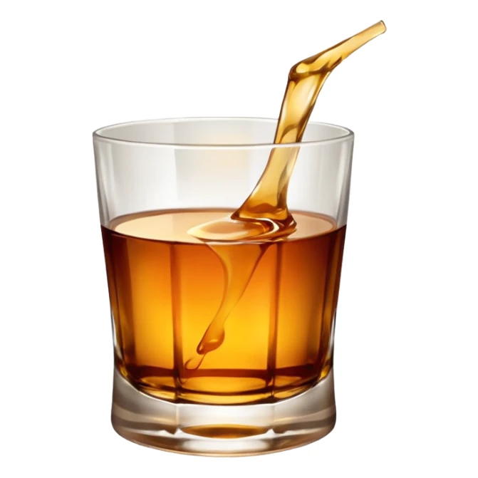 glass of whiskey sticker