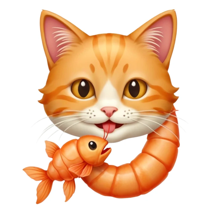 Tripi tropa tropa troopi the cat shrimp sticker