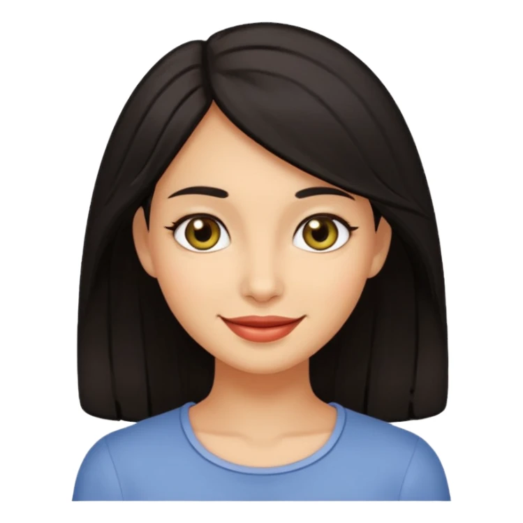 Dark haired olive skinned female sticker