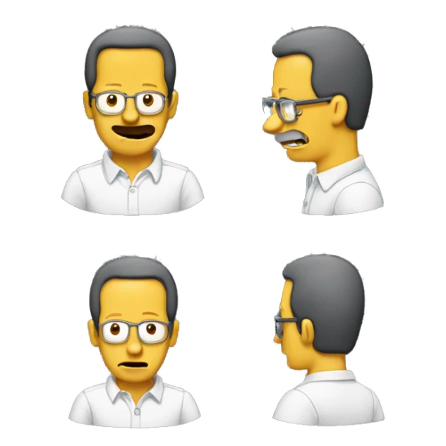 Raymond Gaytan similar to a Simpson character sticker