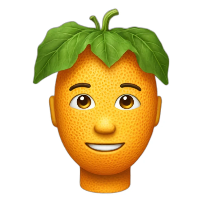 Cantaloupe-skin-man sticker