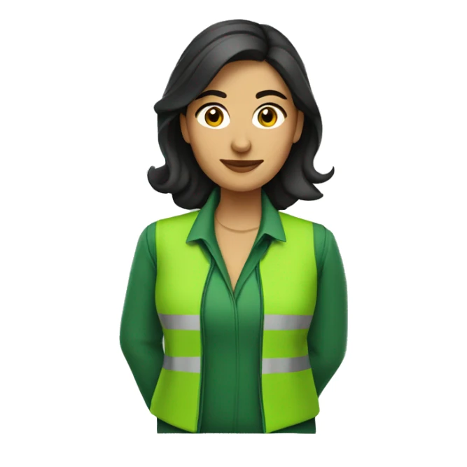 mexican female architect with green tsirt sticker