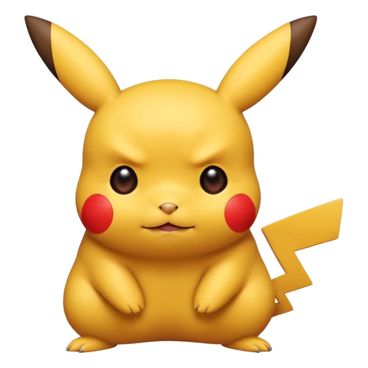 Un Pikachu rouge qui et triste  sticker