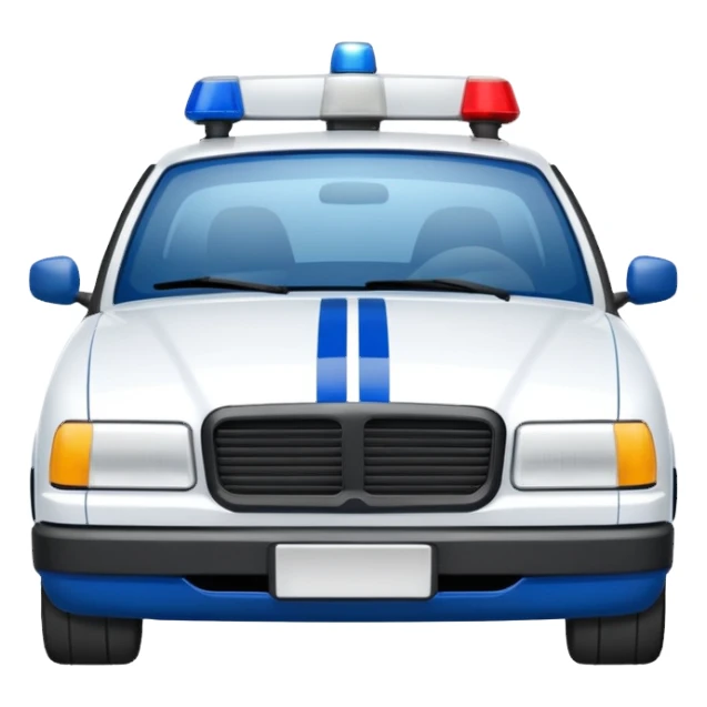 police car de face france sticker