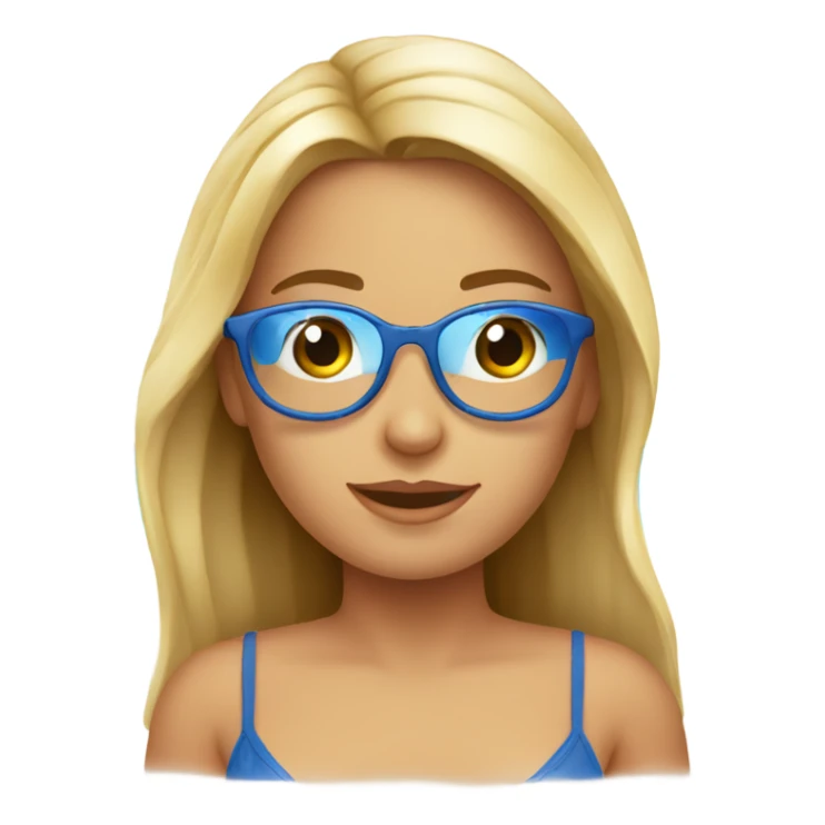 Euro beach girl  sticker