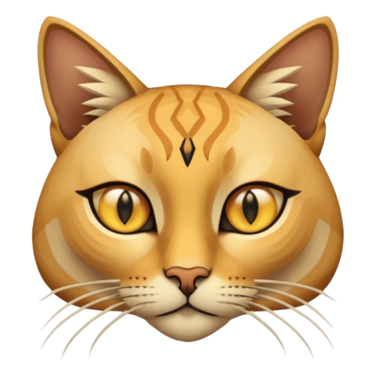 Face of Egyptian Cat in game pixelized style sticker