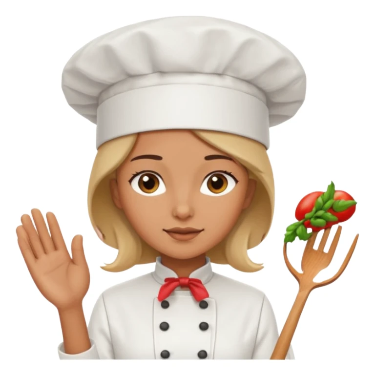 woman wearing chef hat sticker