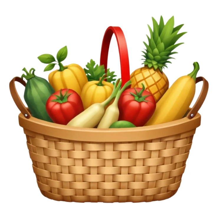 generate an image for grocery products basket excluding vegetables, fruits & dairy products sticker