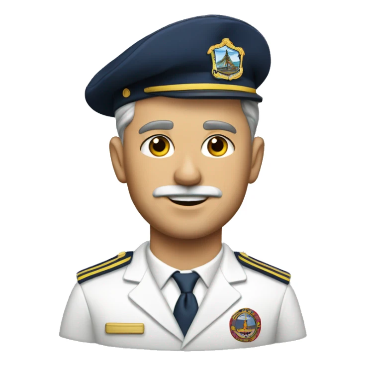 yacht club captain sticker