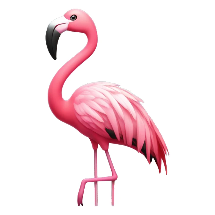 Flamingo partying with glow sticks and turn tables sticker