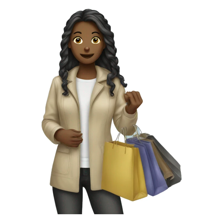 Women shopping for outfit  sticker