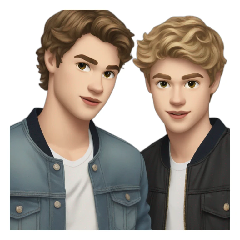 taylor zakhar perez and nicholas galitzine sticker