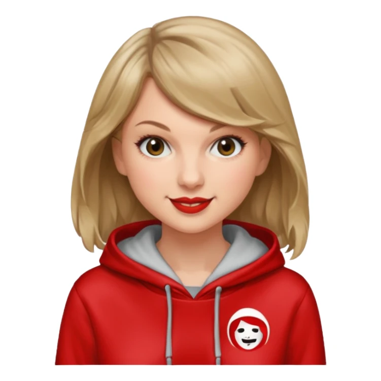 taylor swift with la casa de papel hoodie  sticker