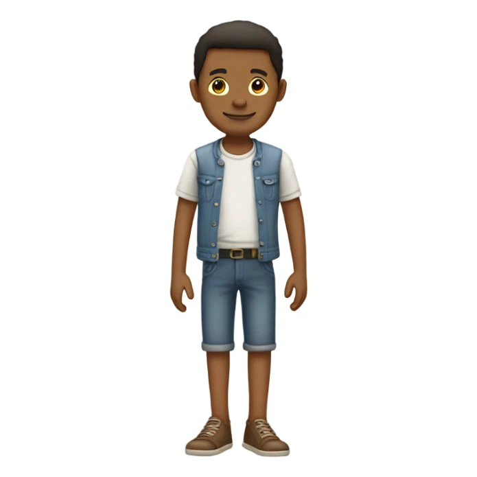 Human with three legs, middle leg shorter than the other two legs ￼ sticker
