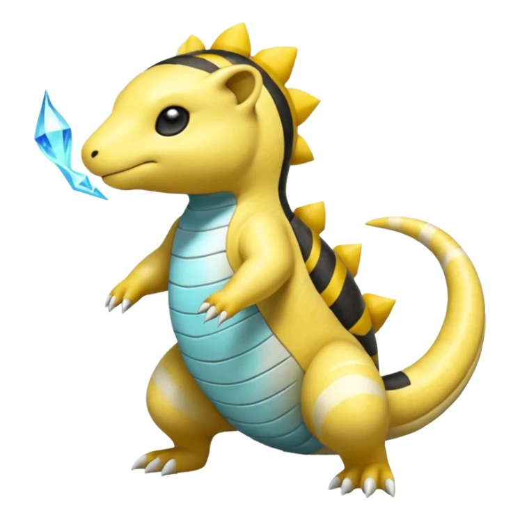 Salandit-Ampharos-Helioptile-Amaura-Samdshrew-fusion sticker