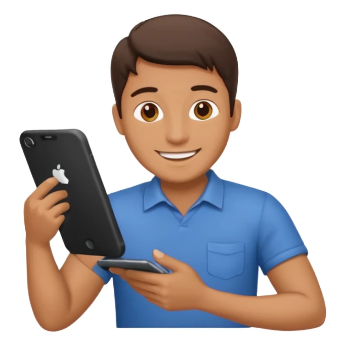 Homme heureux bricoleur  sticker