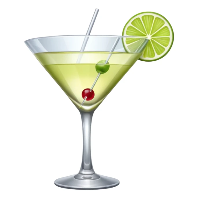 cosmopolitan with a twist of lime hanging down sticker