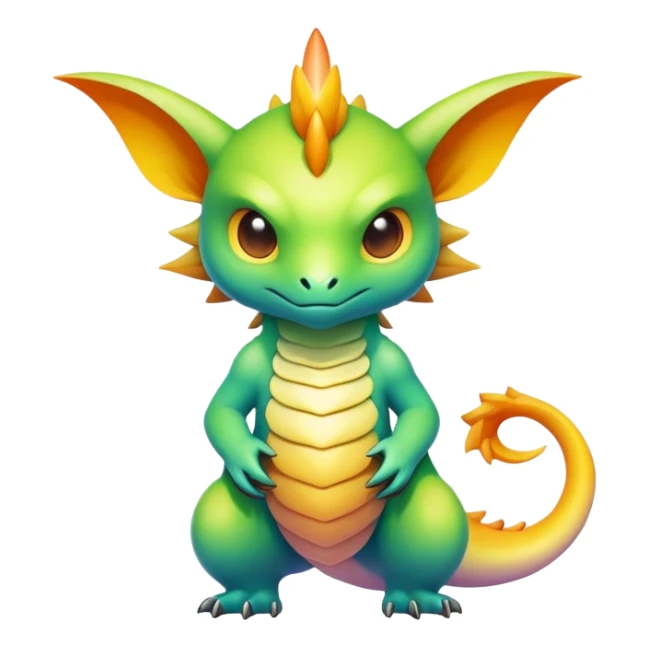 Epic divine complex gradients aesthetic-Fakémon-creature-scenery sticker