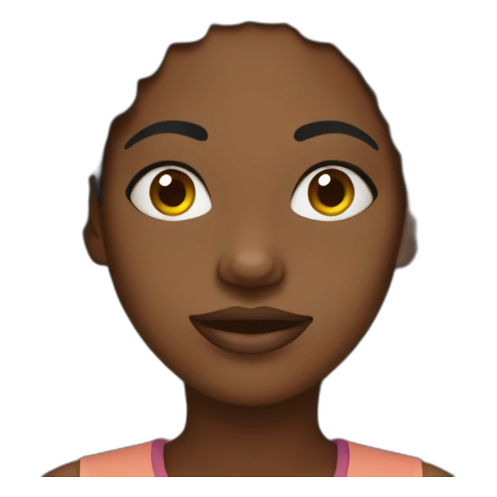 african woman sticker