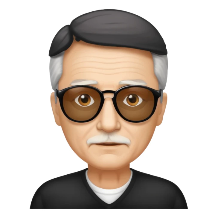 67 with eyes and sunglasses  sticker