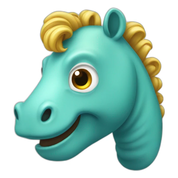 Hippocampe avec nageoires sticker