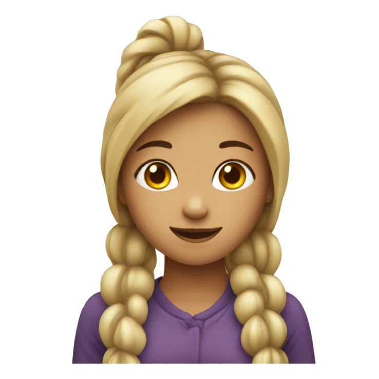 Girl with Apple  sticker