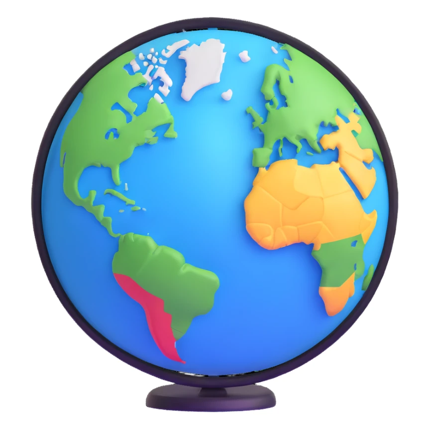 Vavinews world news logo with globe sticker