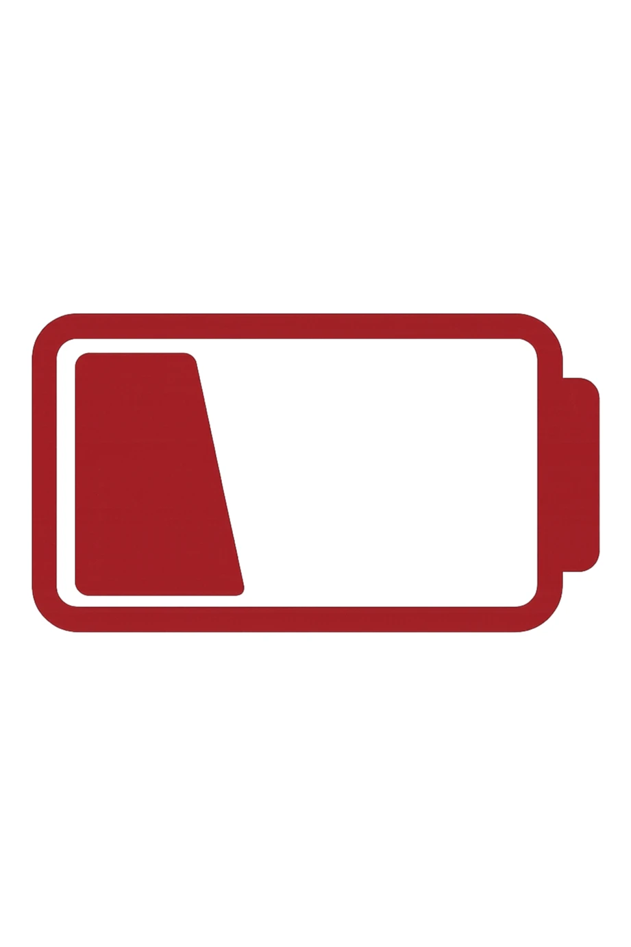 3D realistic medical illustration with red battery sticker