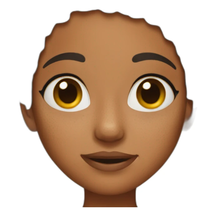 girl with freckles sticker