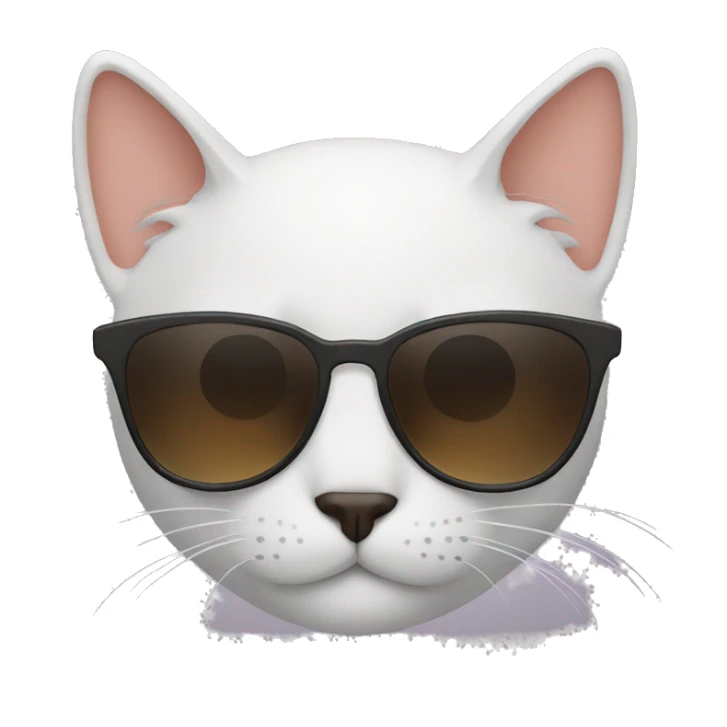 Cat with sunglasses sticker
