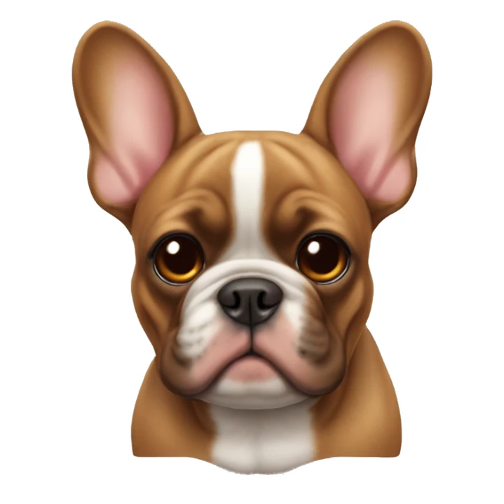 Red fawn french bulldog sticker