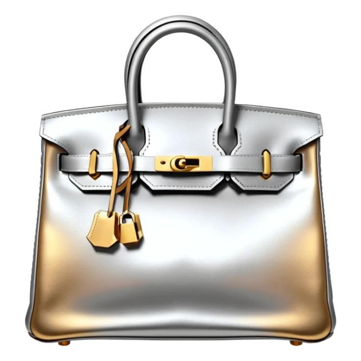 hermes birkin silver color gold hardware sticker