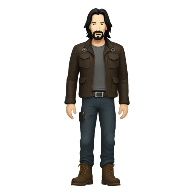 Keanu Reeves in an adventurer outfit sticker