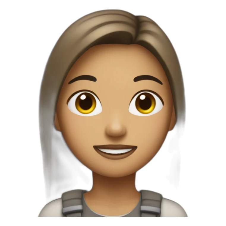 Girl with dirt on her sticker