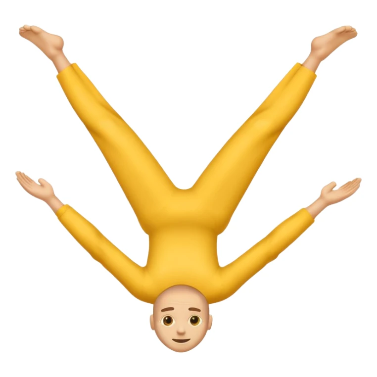 Default Male emoji laying on back with legs up in like V facing towards me sticker