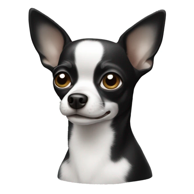 A black and white chihuahua  sticker