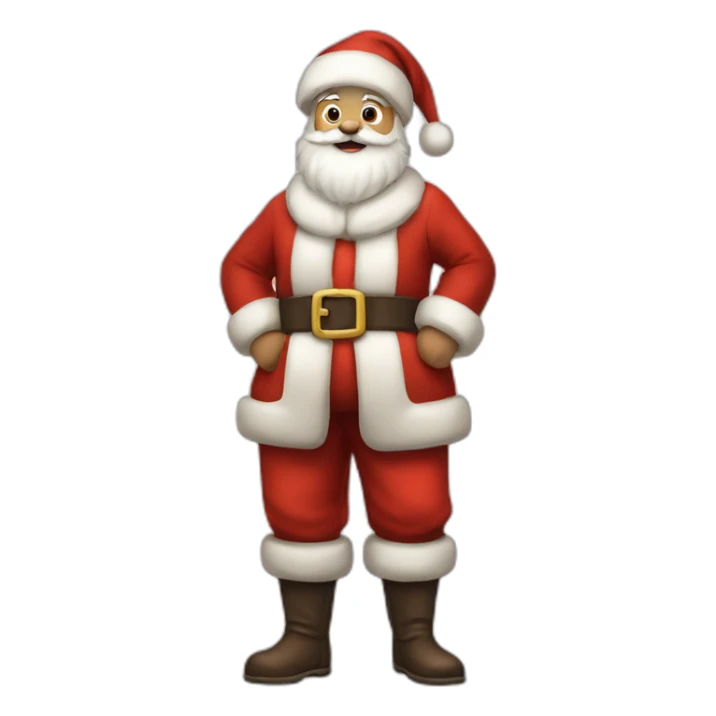 santa claus full body sticker