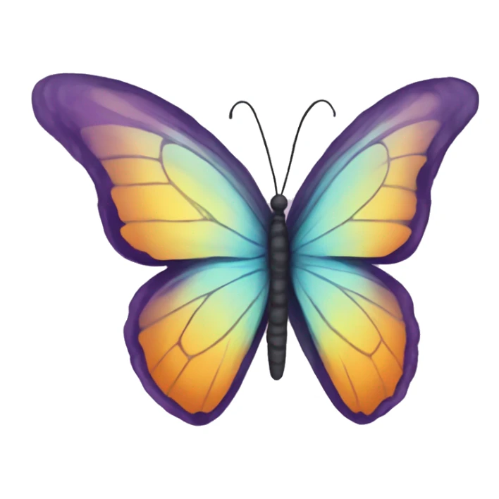 A butterfly but the body is a semicolon ; symbol sticker