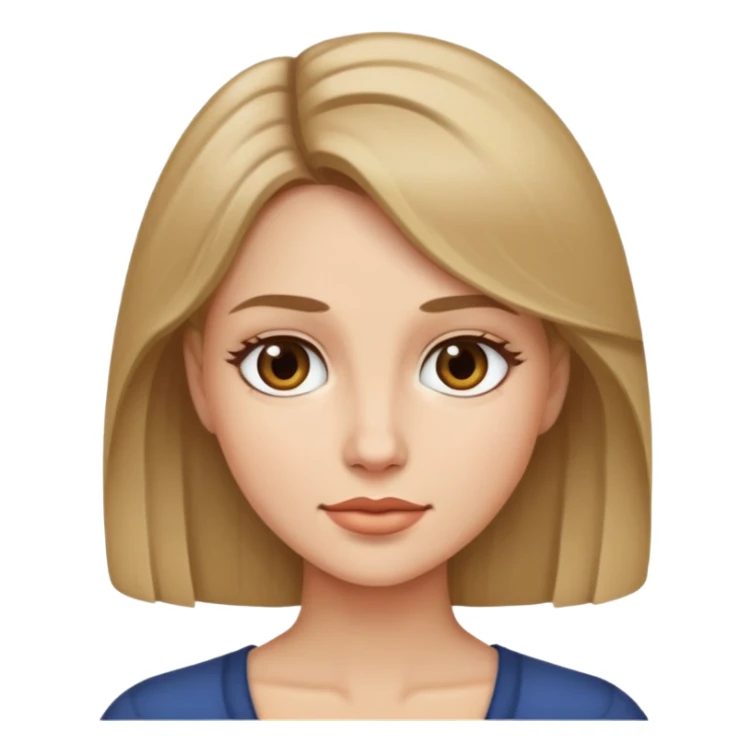 Woman with dark blonde hair  sticker