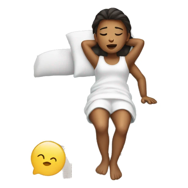 girl waking up in the morning  sticker