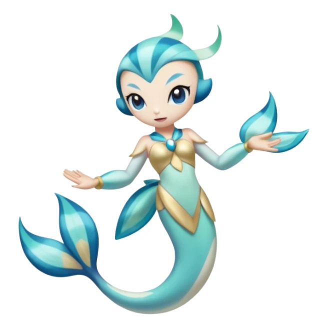 Colorful Exotic Meloetta-Primarina-Kirby-Fakémon-creature-hybrid sticker