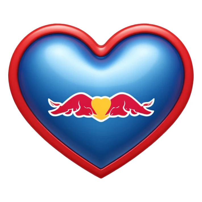 adentro de un corazon quiero un carro de Formula 1 estilo RedBull, quiero que el monoplaza este dentro de un corazon sticker