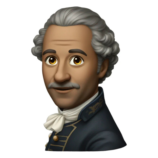 photorealistic aristocrat XVIII century sticker
