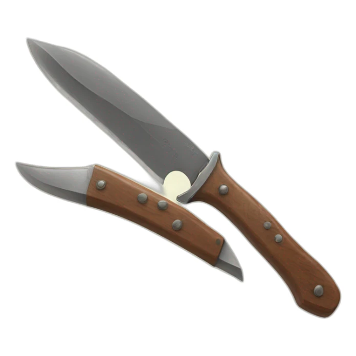 bowie knife sticker