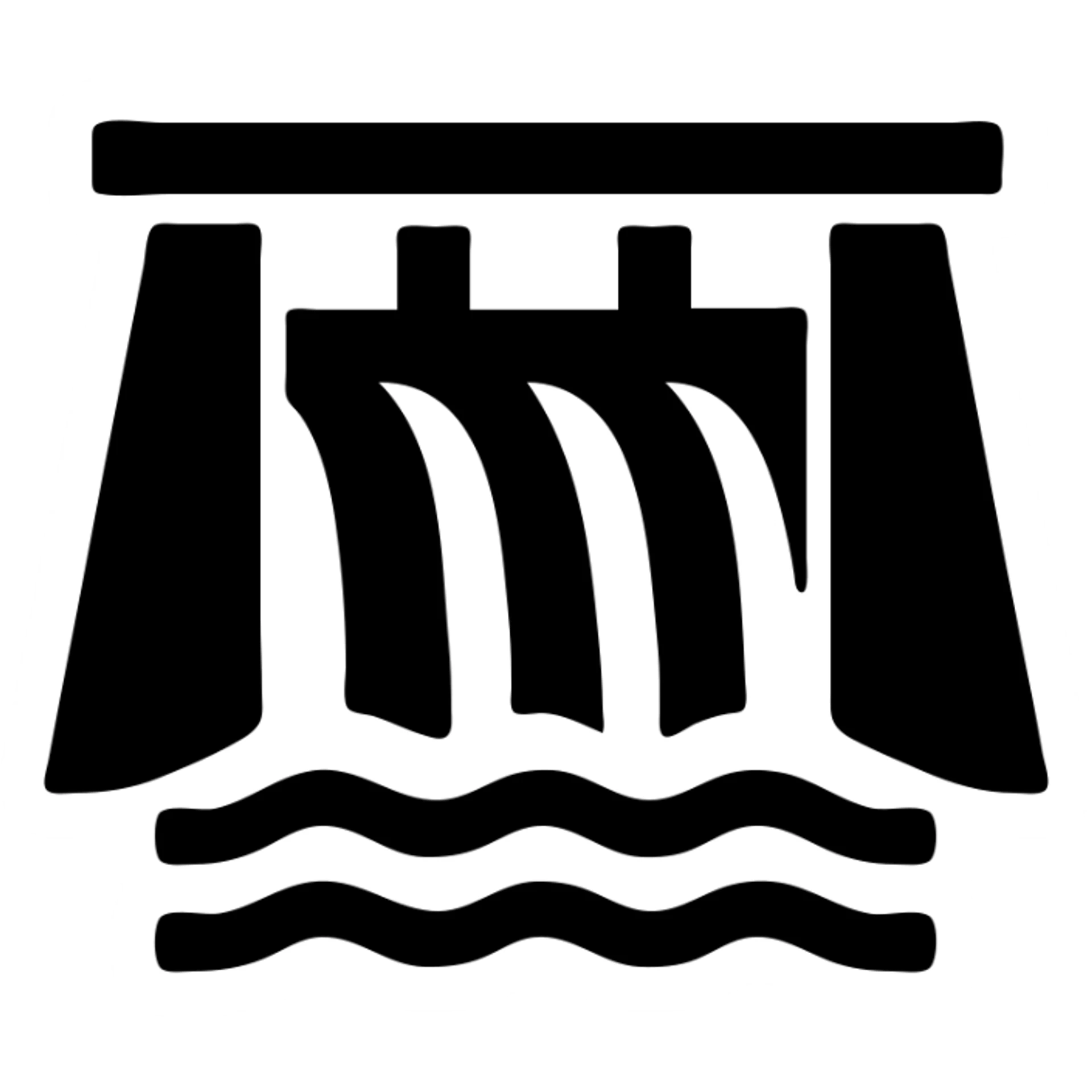 old wood dam sticker