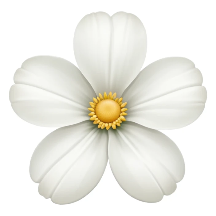 Flor blanca de sentido pésame sticker