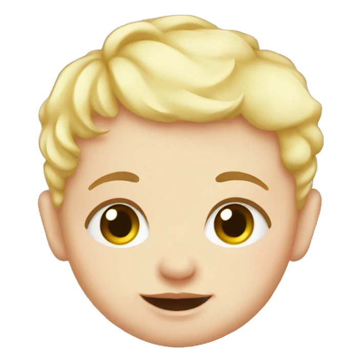 baby place white baby sticker