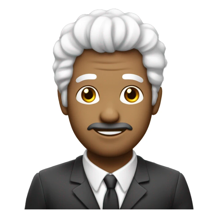 hombre mayor pelo blanco lente y con la mano diciendo ok sticker