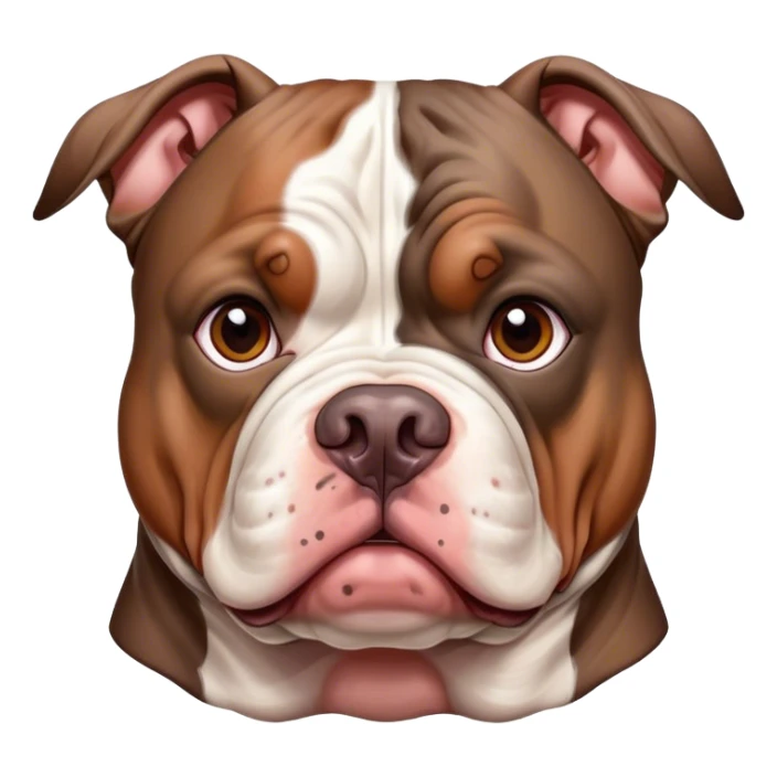 Américain Bully xxl brown merle  sticker